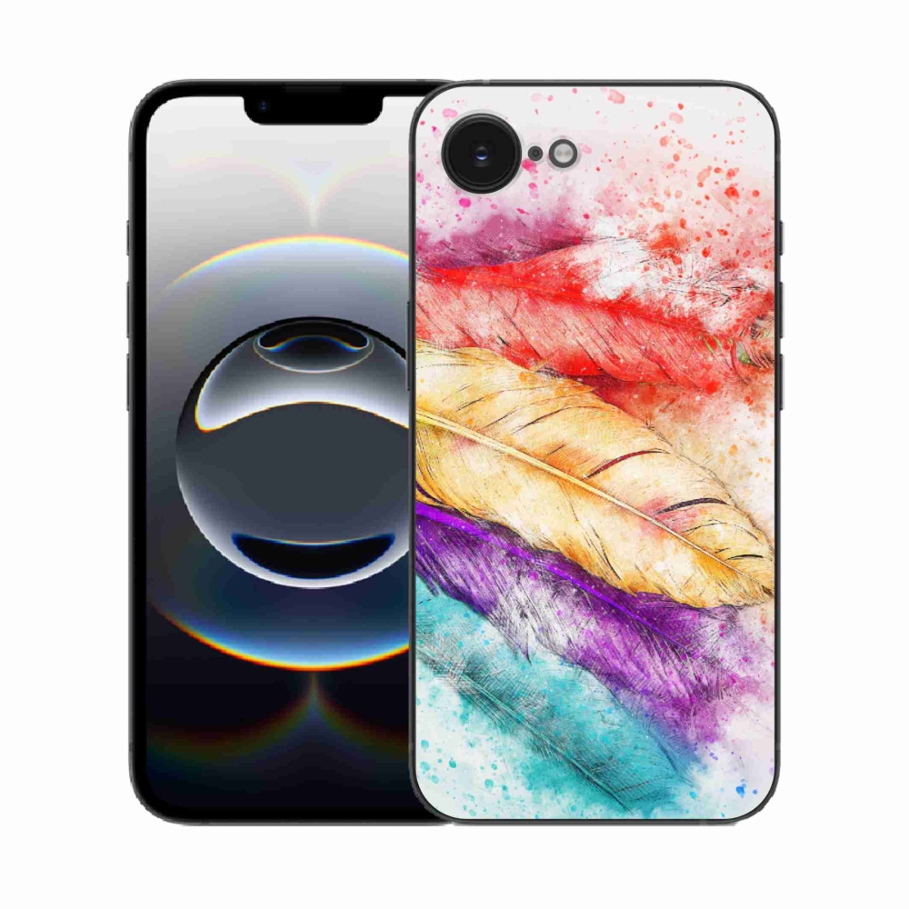 Zselés borítás mmCase iPhone 16e készülékhez - színes toll