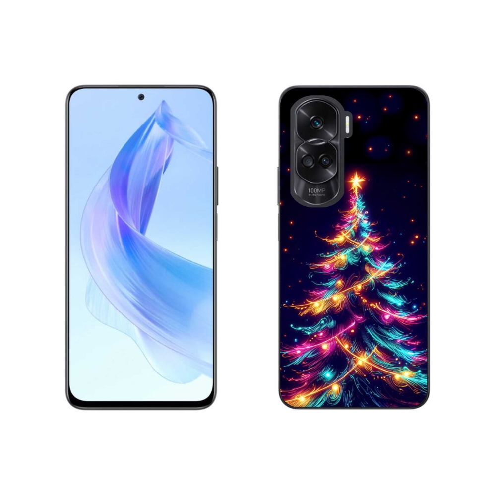 Gél borítás mmCase a Honor 90 Lite készülékhez - neon karácsonyfa