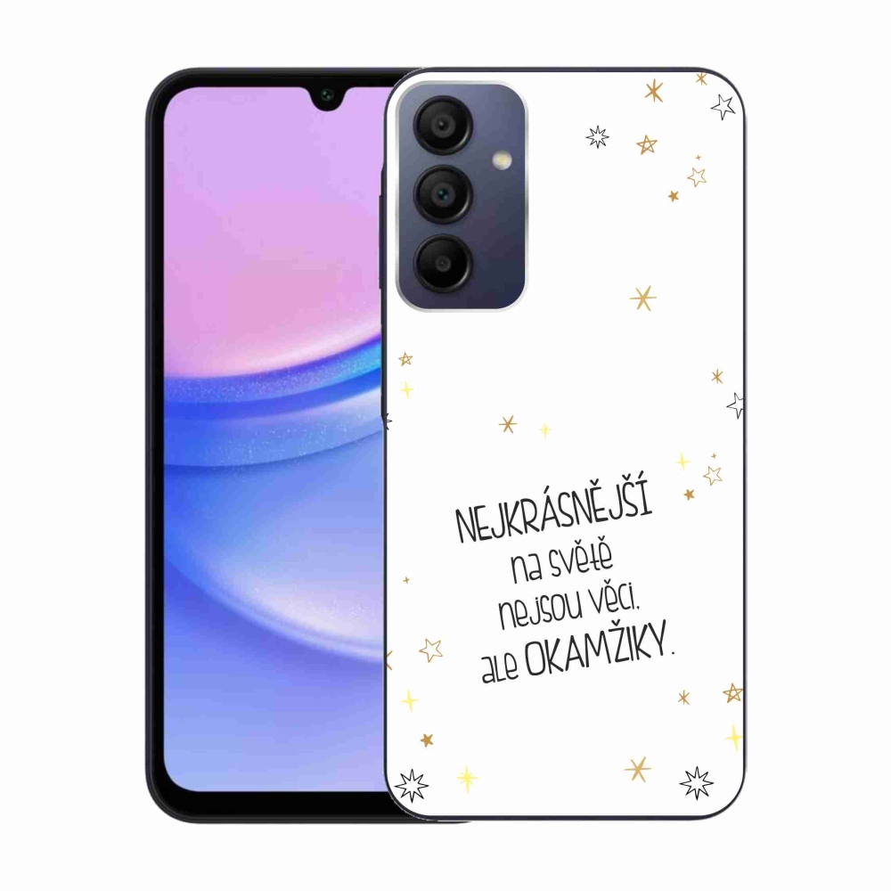 Gél borítás mmCase Samsung Galaxy A15 4G/5G - idézem 4 fehér háttér