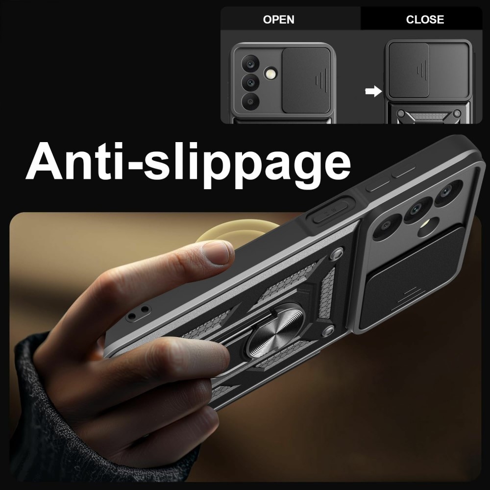 Csúszásálló borítás Samsung Galaxy A26 5G készülékhez - fekete