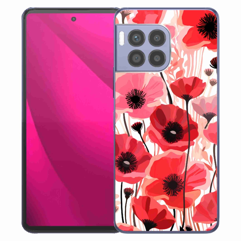 Zselés borítás mmCase a T-Mobile T Phone 2 Pro készülékhez - mákos 1