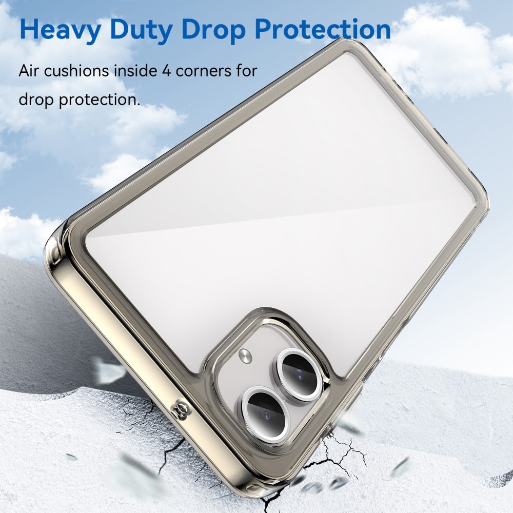 Gél tok kemény hátlappal a Samsung Galaxy A06 4G készülékre - szürke