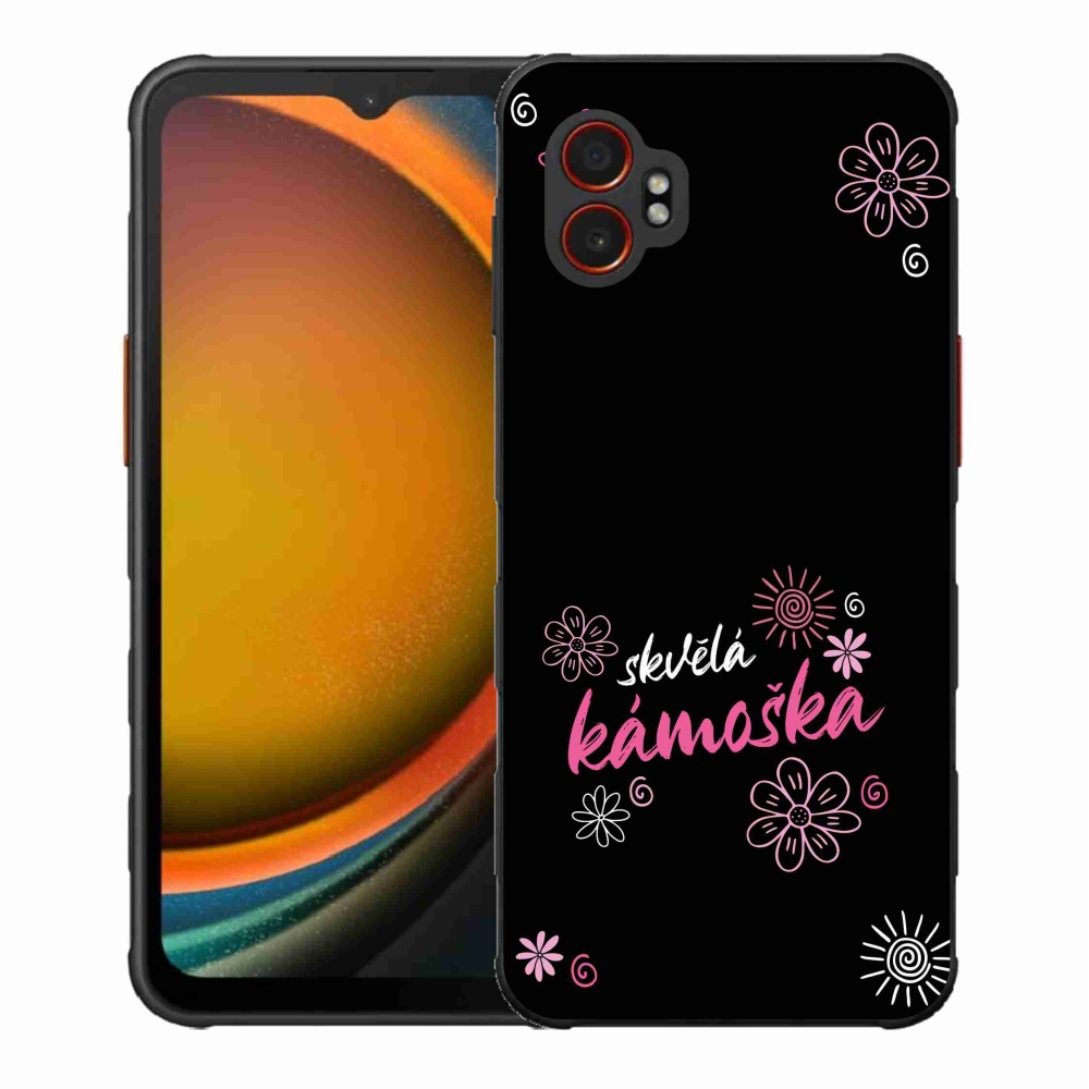 Gél borítás mmCase Samsung Galaxy Xcover 7 Pro - nagyszerű haver fekete háttérrel