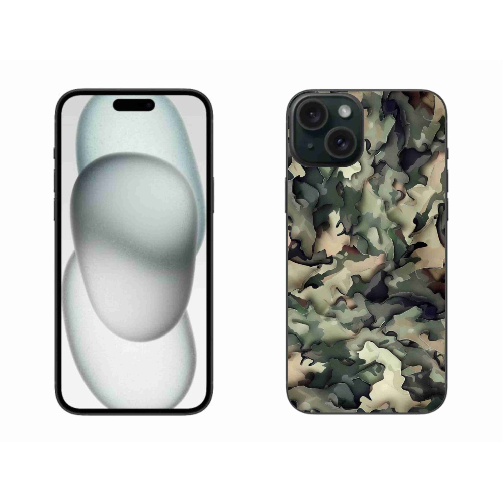 Zselés borítás mmCase iPhone 15 Plus készülékhez - terepszínű minta 9