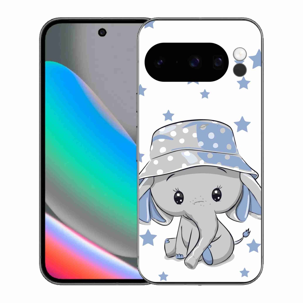 Zselés borítás mmCase a Google Pixel 10 Pro számára - kék elefánt