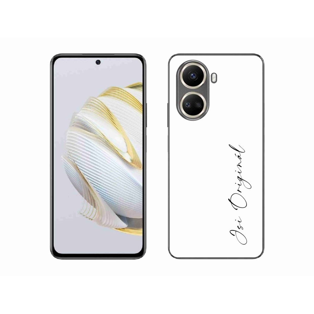 Gél borító mmCase a Huawei Nova 10 SE - Ön az eredeti fehér háttérrel