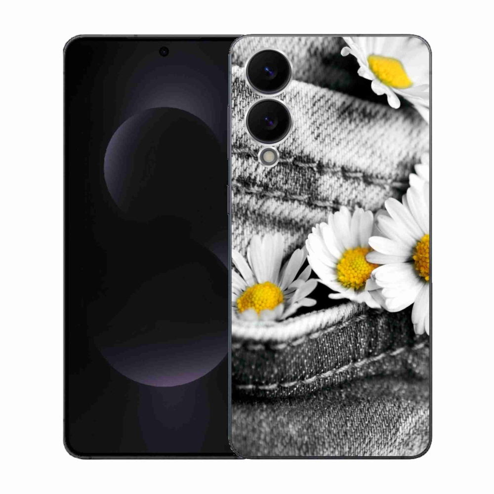 Gél védőhuzat mmCase Samsung Galaxy S25 Edge készülékhez - százszorszépek