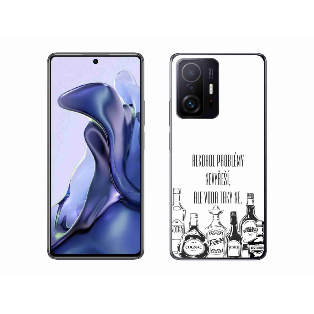 Gél borító mmCase a Xiaomi 11T-hez - vicces szöveg fehér háttérrel