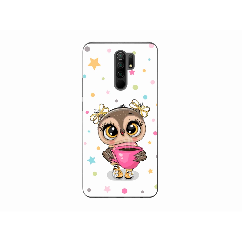 Gél borítás mmCase a Xiaomi Redmi 9-hez - rajzfilm bagoly