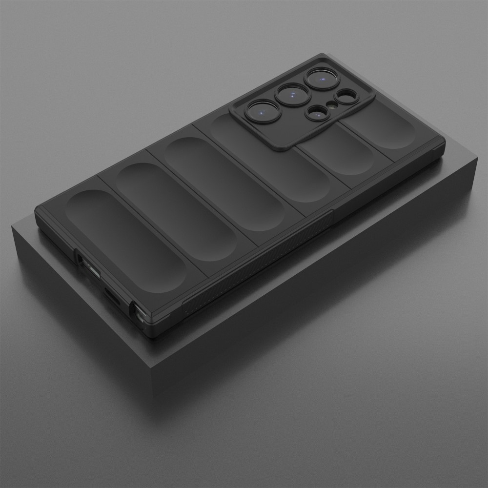 Rugg tartós zselés tok Samsung Galaxy S24 Ultra készülékhez - fekete