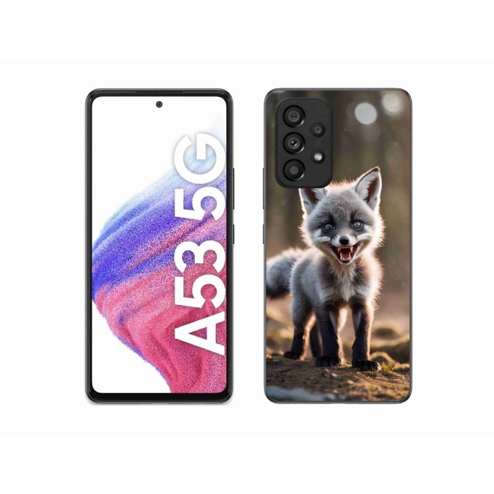 Gél borító mmCase Samsung Galaxy A53 5G - angry fox - Samsung Galaxy A53 5G - angry fox