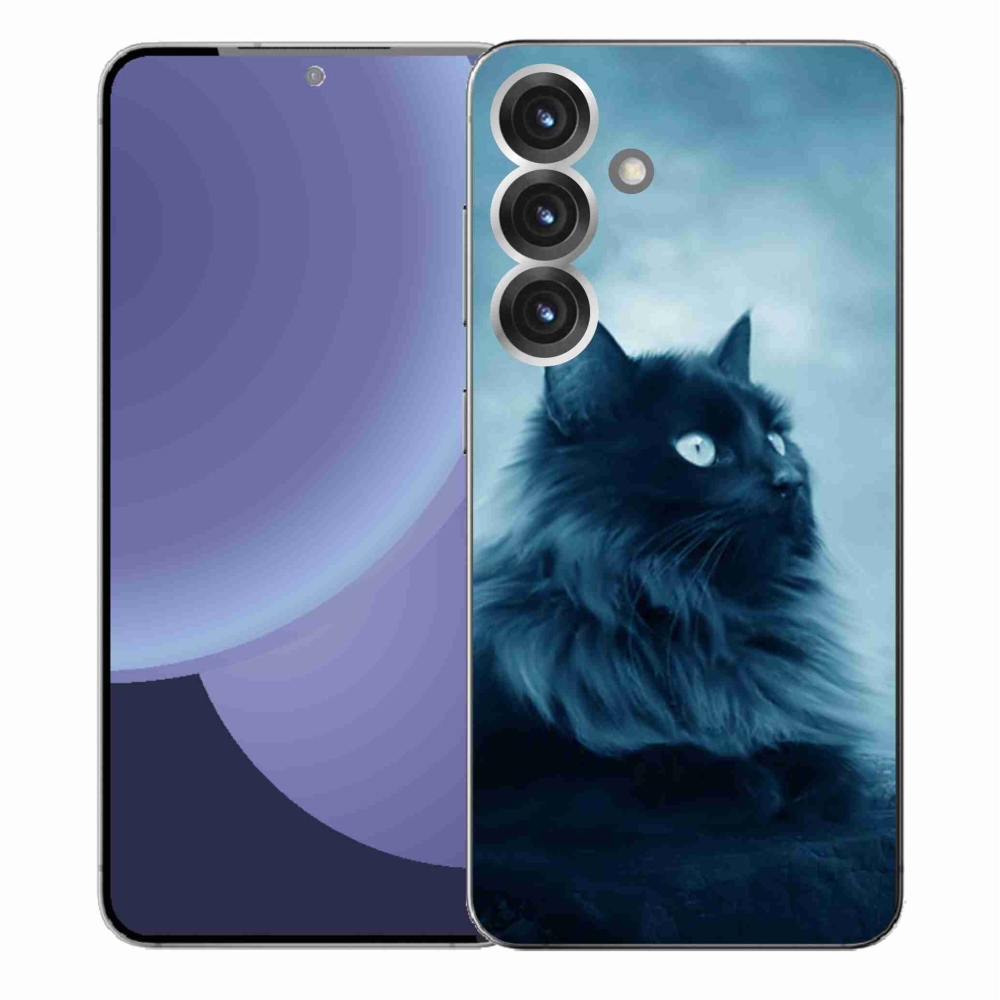 Zselés borítás mmCase Samsung Galaxy S25+ - fekete macska 1