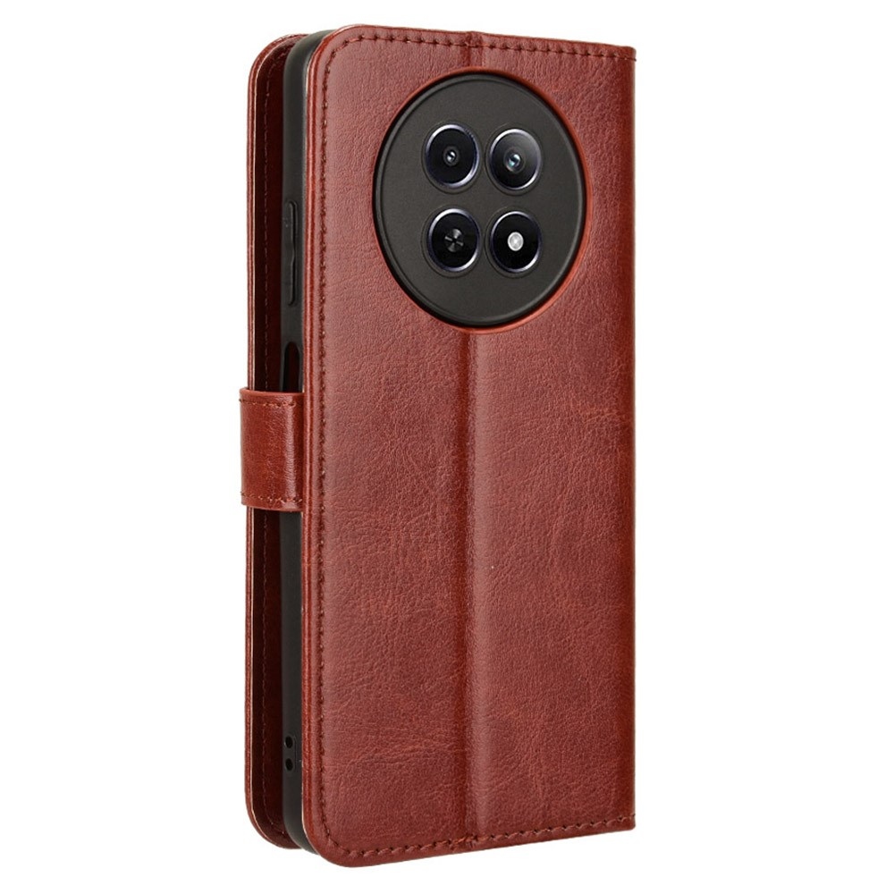 Őrült könyvtáska a Realme 12 5G/12x 5G készülékhez - barna színben