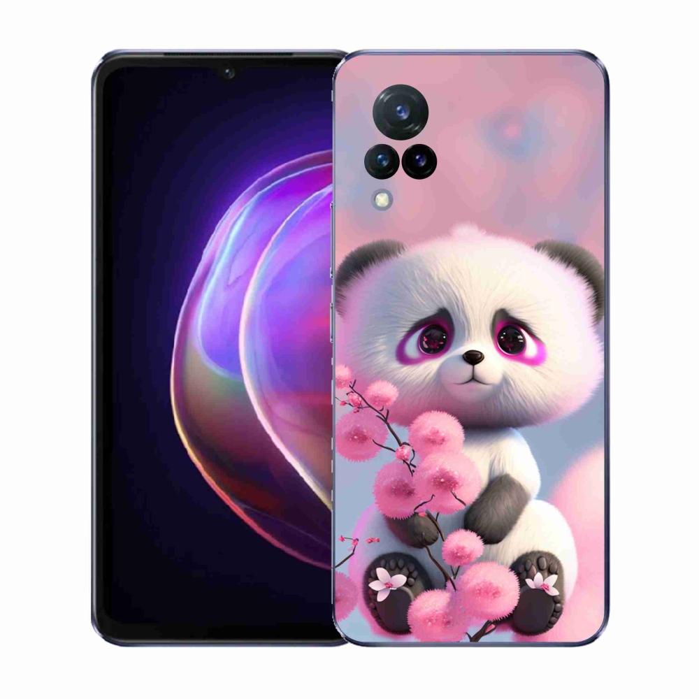 Gél borító mmCase a Vivo V21 4G/5G készülékhez - aranyos panda 1