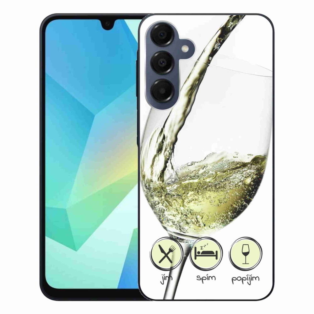 Gél tok mmCase Samsung Galaxy A16 4G/5G készülékhez - borospohár fehér