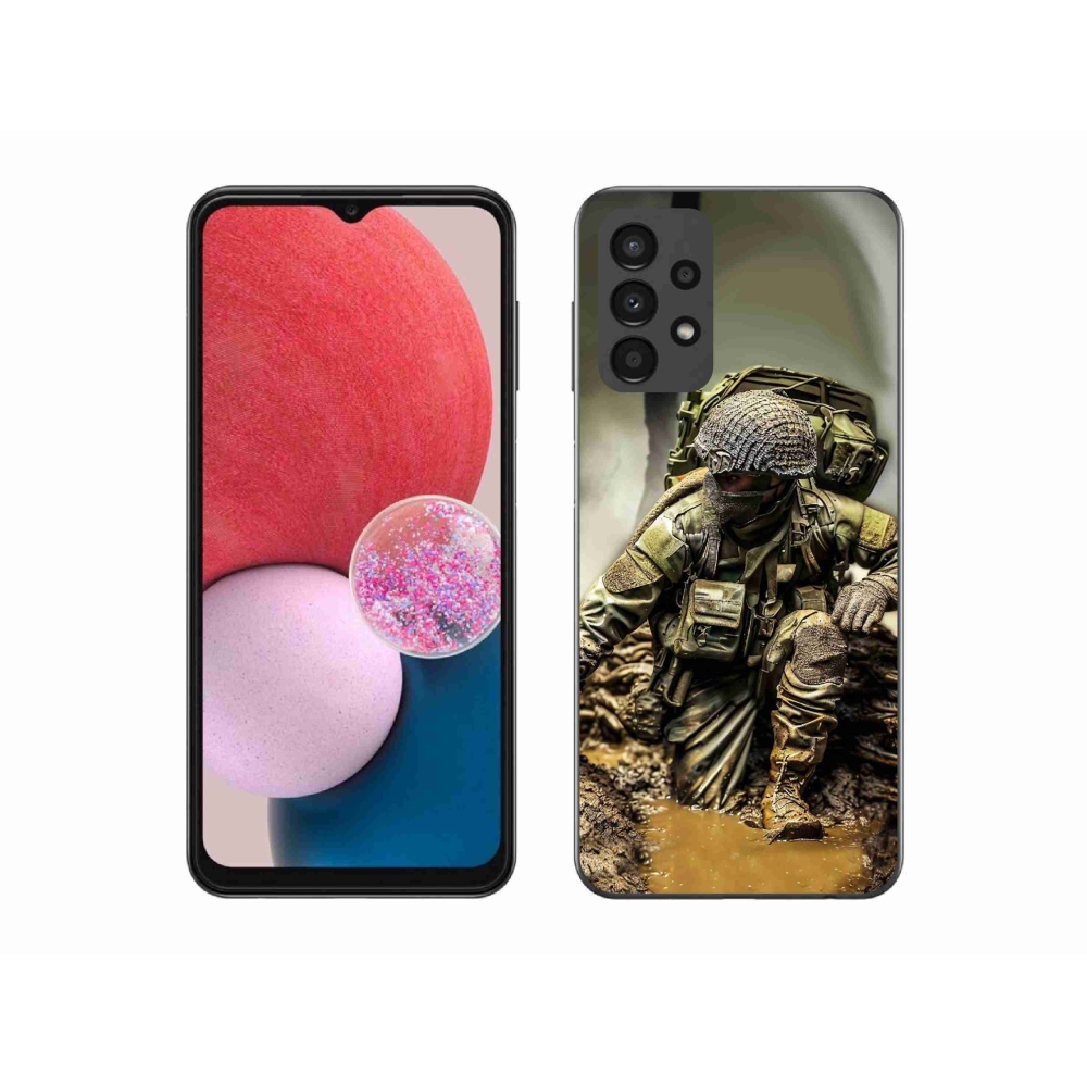 Gél borítás mmCase Samsung Galaxy A13 4G - katona