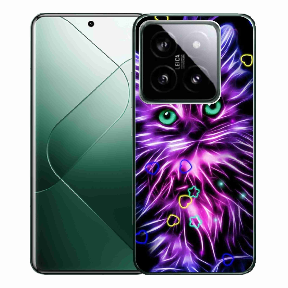 Gél borítás mmCase a Xiaomi 14 Pro számára - absztrakt macska