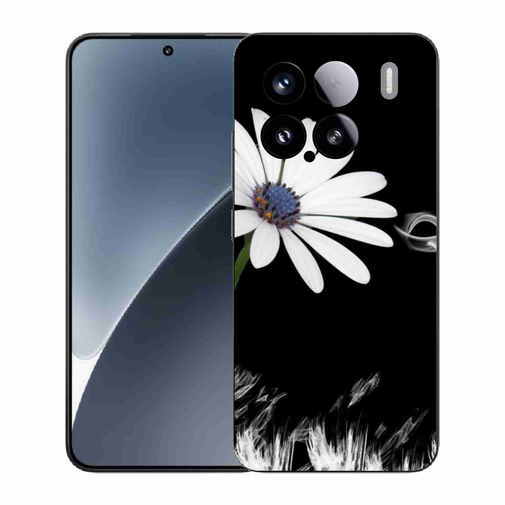 Gél borítás mmCase a Xiaomi 15-öshöz - fehér virág