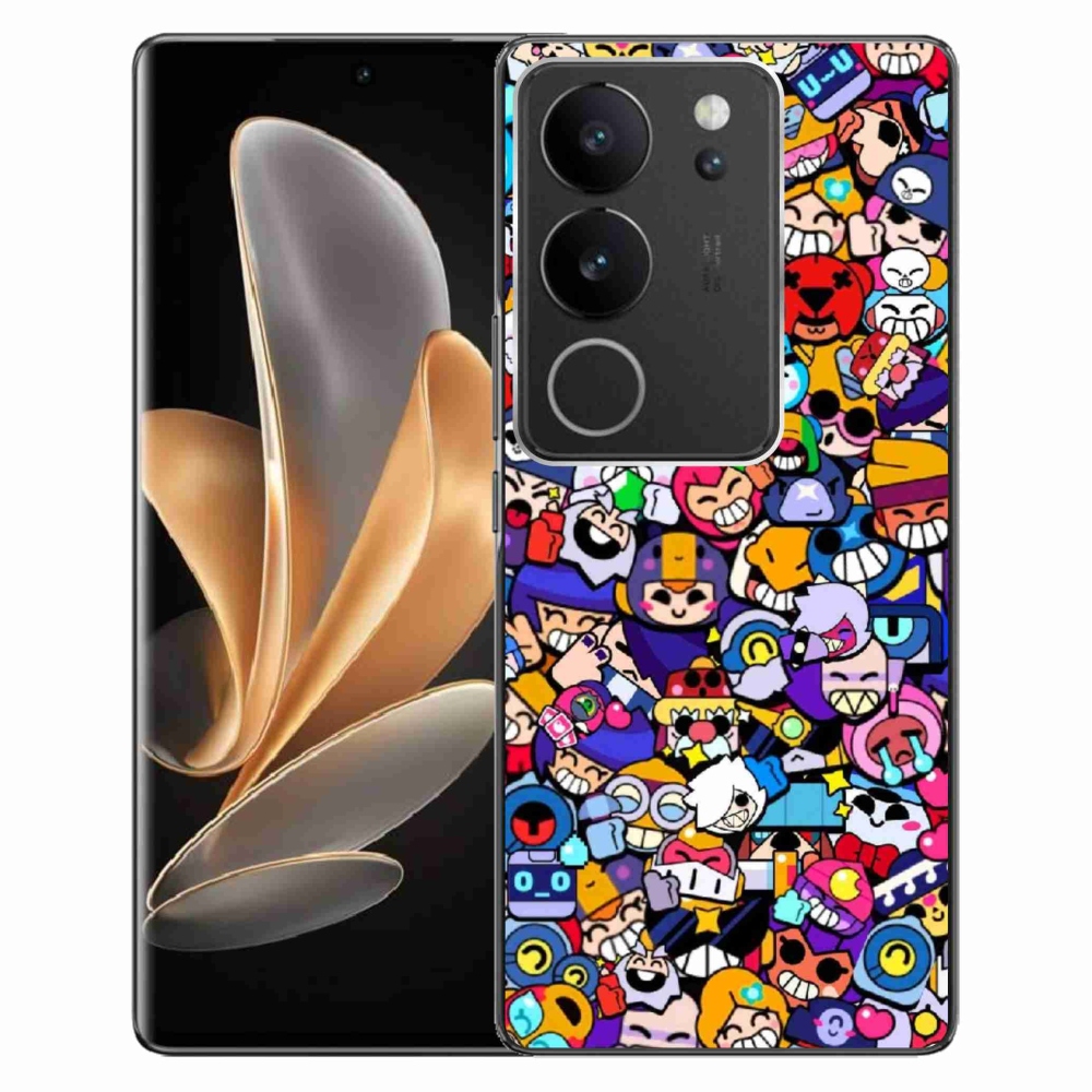 Gél borítás mmCase a Vivo V29 5G-hez - verekedős csillagok 2