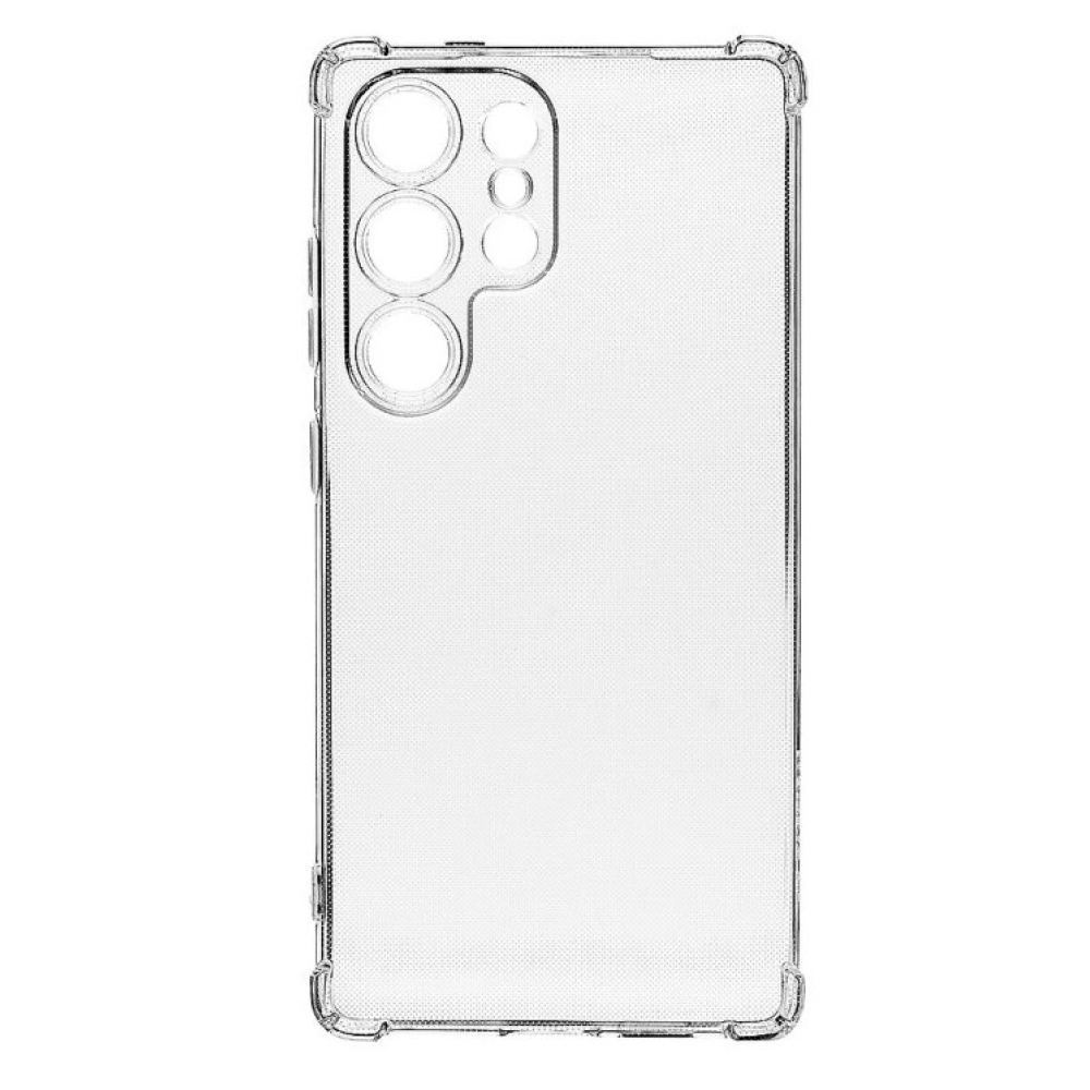 Átlátszó zselés tok megerősített sarkokkal Samsung Galaxy S25 Ultra készülékhez - átlátszó