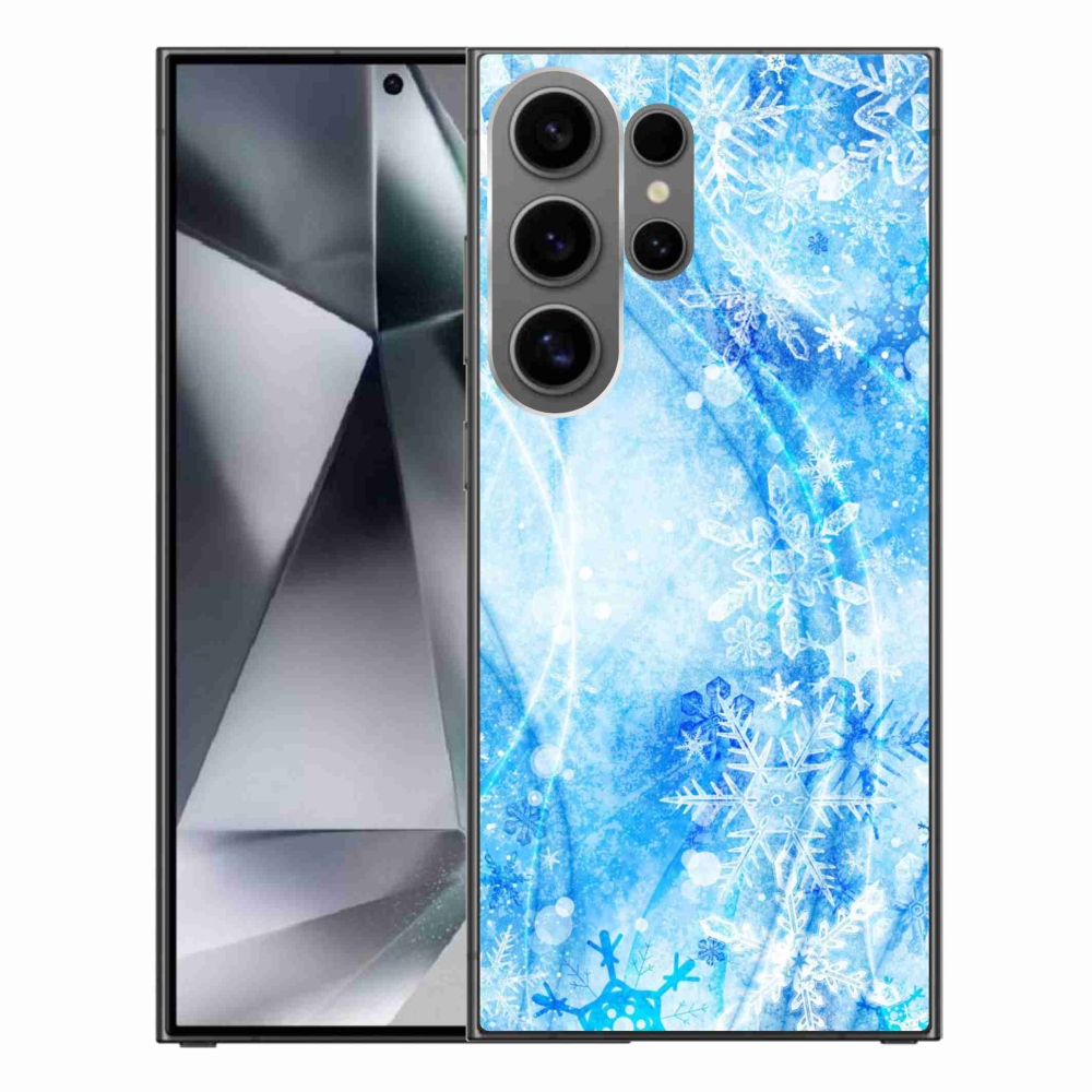 Gél védőhuzat mmCase Samsung Galaxy S24 Ultra készülékhez - hópelyhek