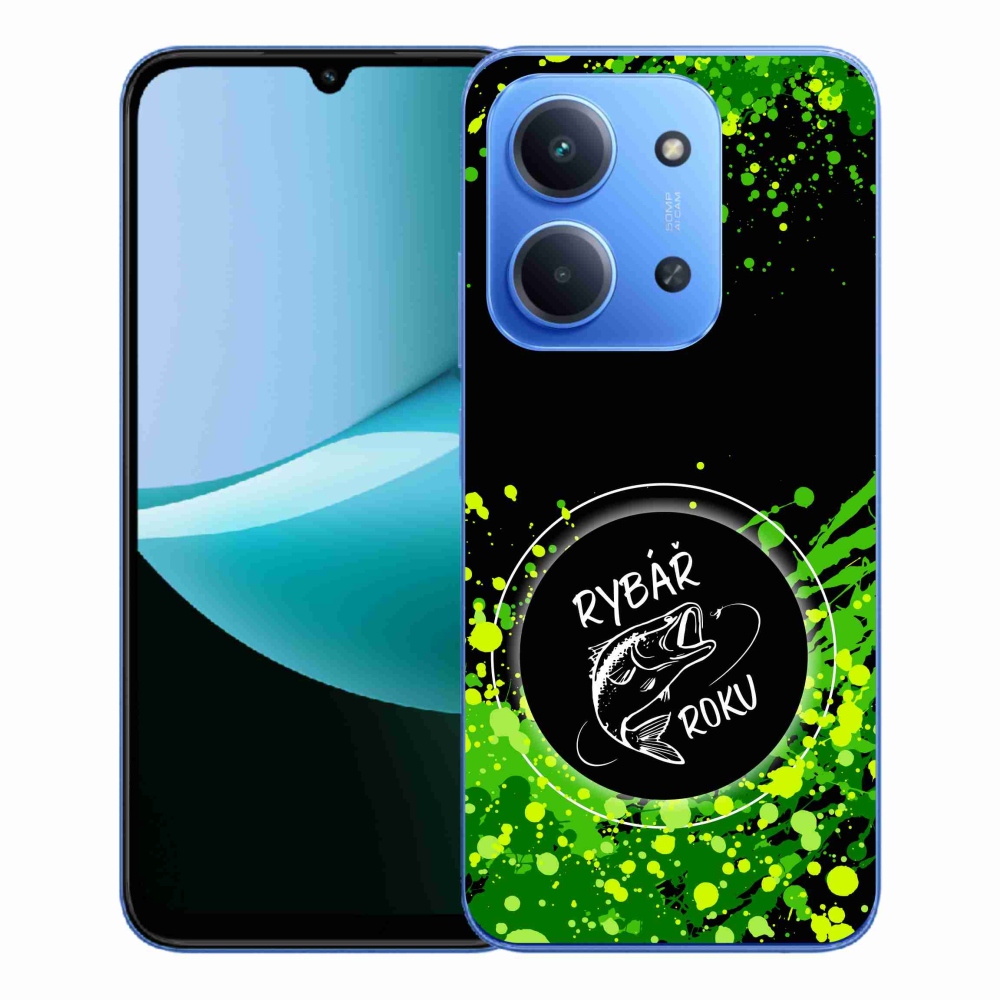 Gél borítás mmCase a Xiaomi Redmi 15C 4G/5G (173mm) - az év halászának fekete háttere