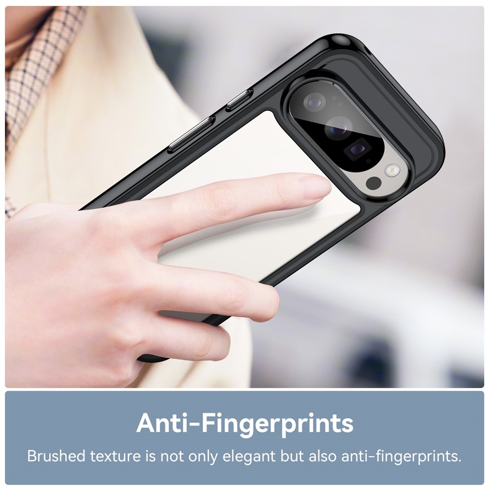 Gél tok fix hátlappal a Google Pixel 10 Pro/Pixel 10 készülékhez - fekete