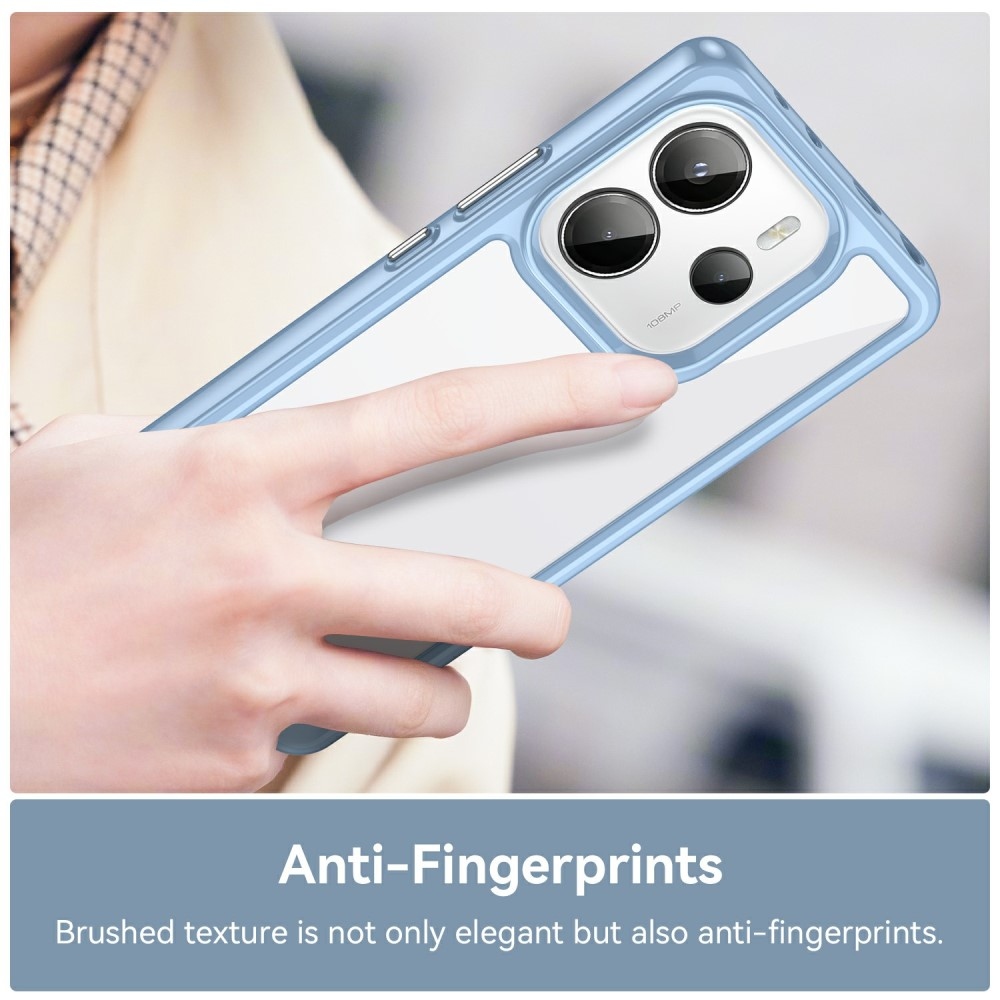 Gél tok kemény hátlappal Xiaomi Redmi Note 14-hez - kék