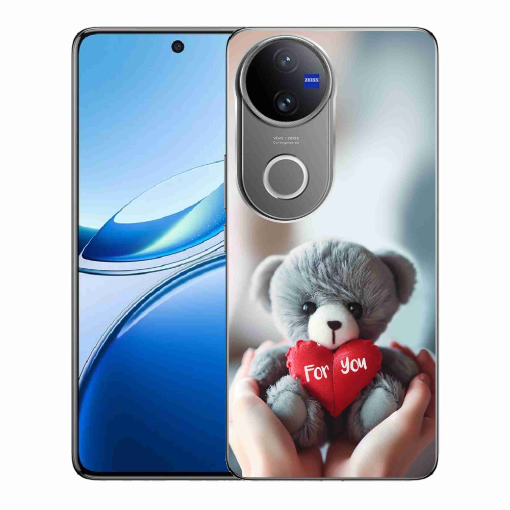 Gélburkolat mmCase a Vivo V50 5G-n - mackó a szerelmeseknek