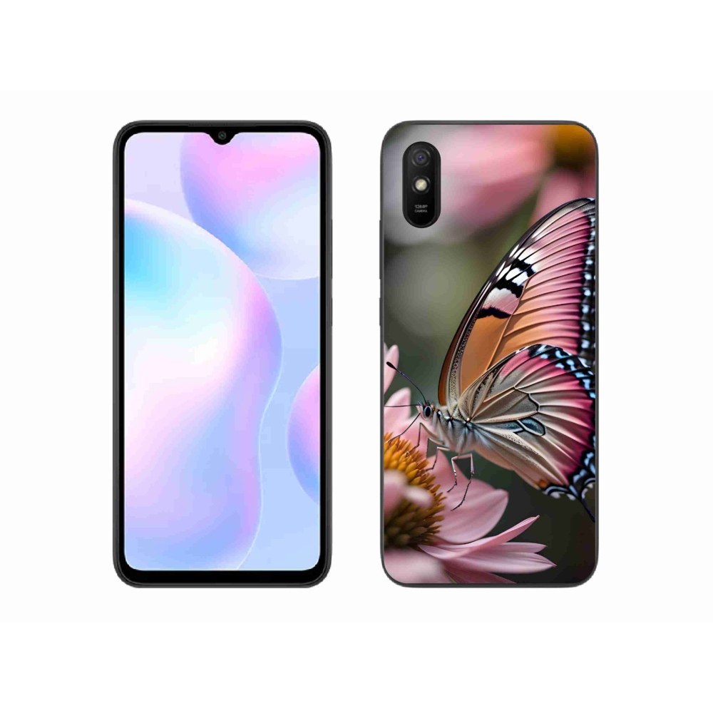 Gél borítás mmCase a Xiaomi Redmi 9AT-hoz - színes pillangó