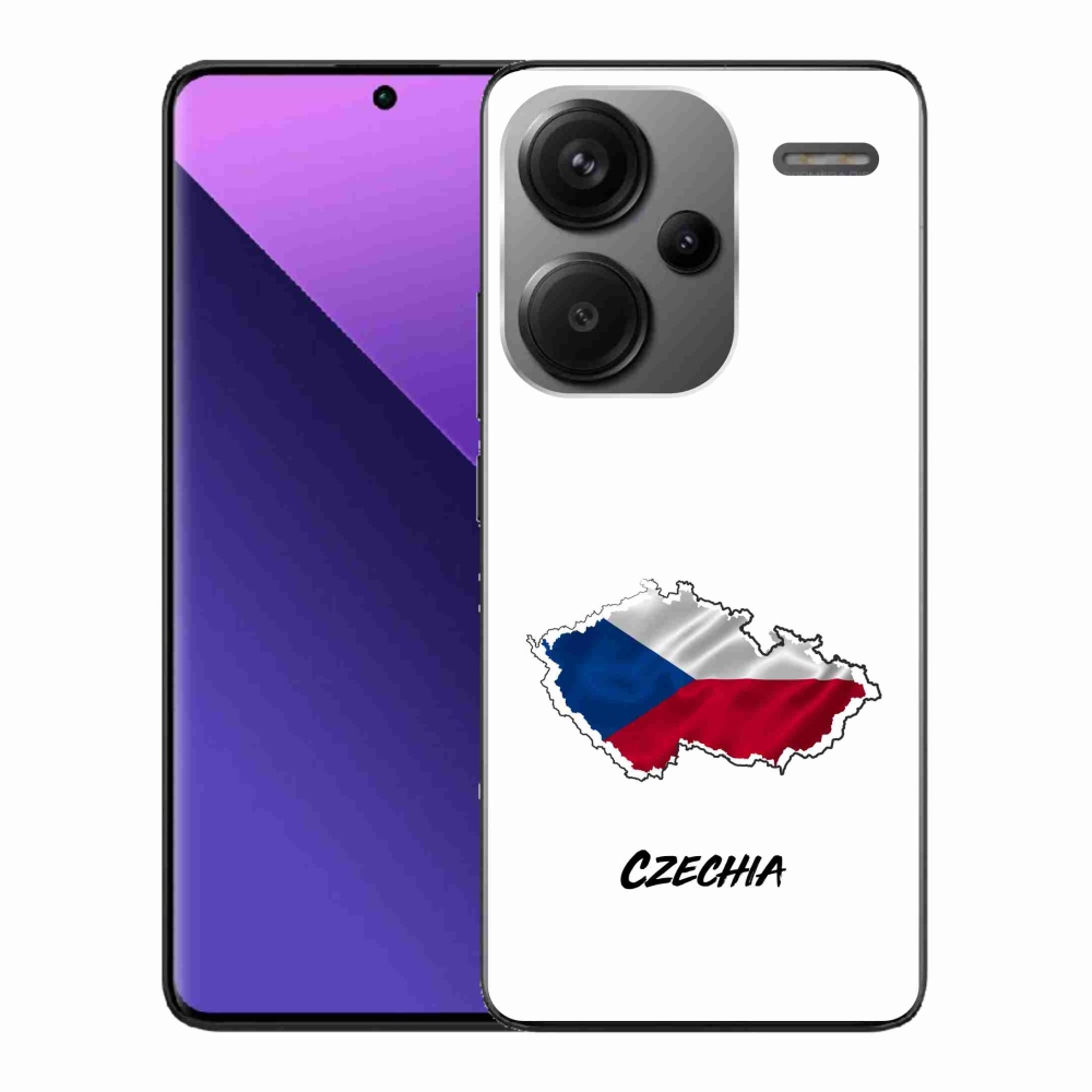 Gél borítás mmCase a Xiaomi Redmi Note 13 Pro+ 5G - Csehország fehér háttérhez