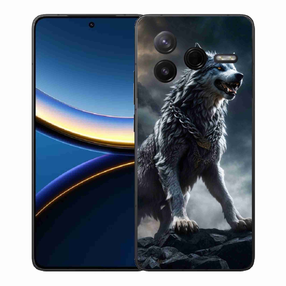 Gél borítás mmCase a Xiaomi Poco F7 Pro számára - farkas 1