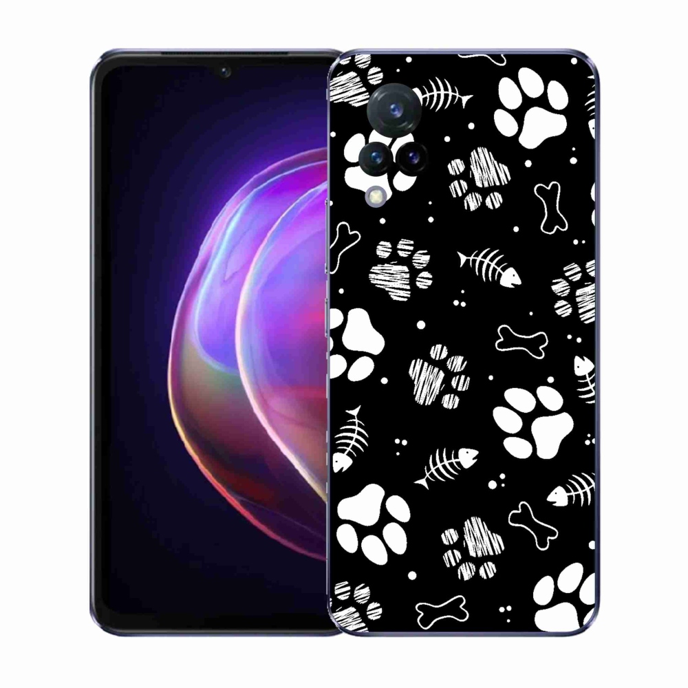 Gél borítás mmCase a Vivo V21 4G/5G készülékhez - kutyamancsok