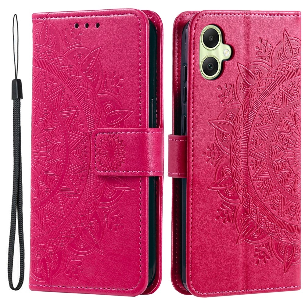 Mandala könyv tok Samsung Galaxy A06 4G - rózsa