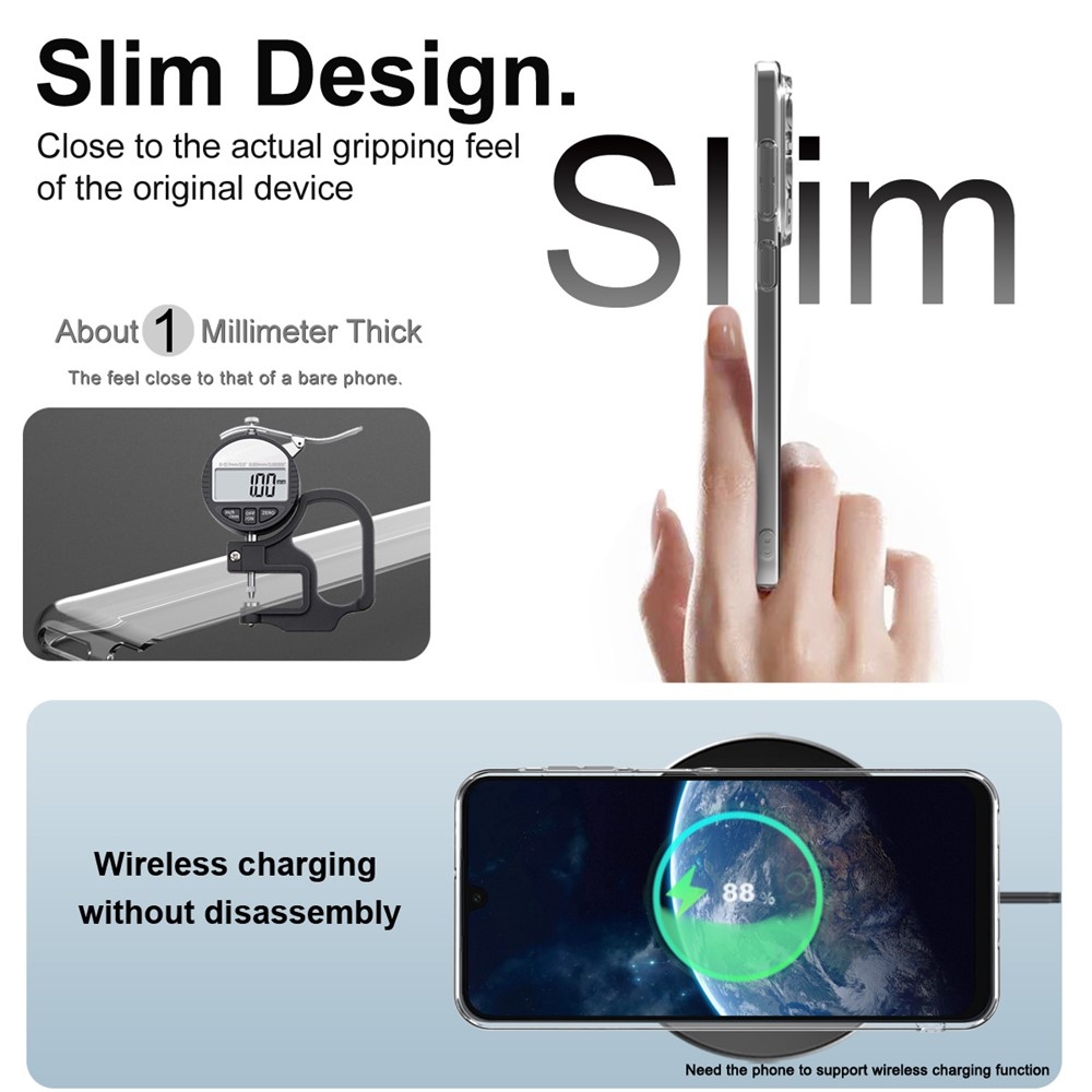 IMK átlátszó zselés tok Samsung Galaxy S25 FE készülékhez