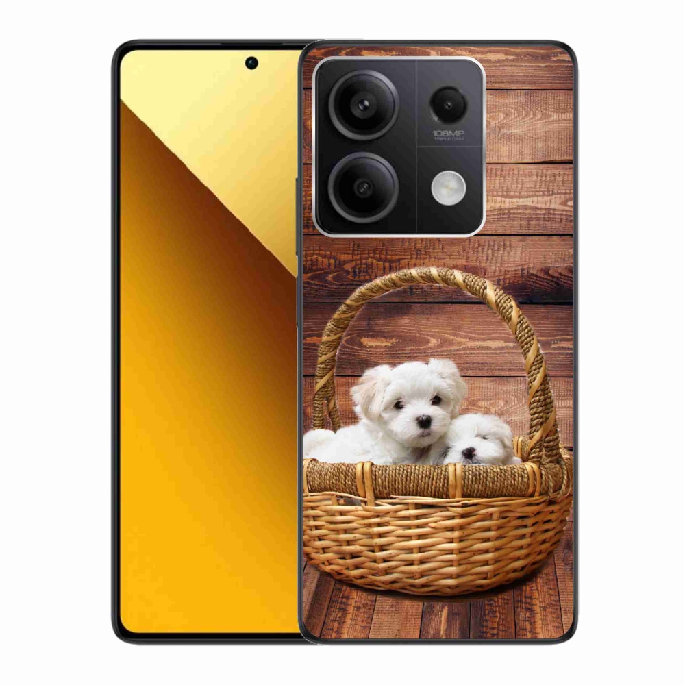Gél borítás mmCase a Xiaomi Redmi Note 13 5G számára - kölyökkutyák