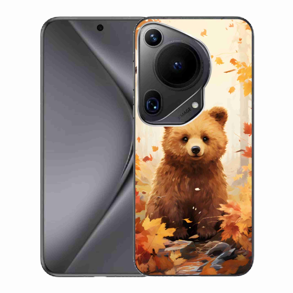 Gél borítás mmCase a Huawei Pura 70 Ultra számára - medve az erdőben