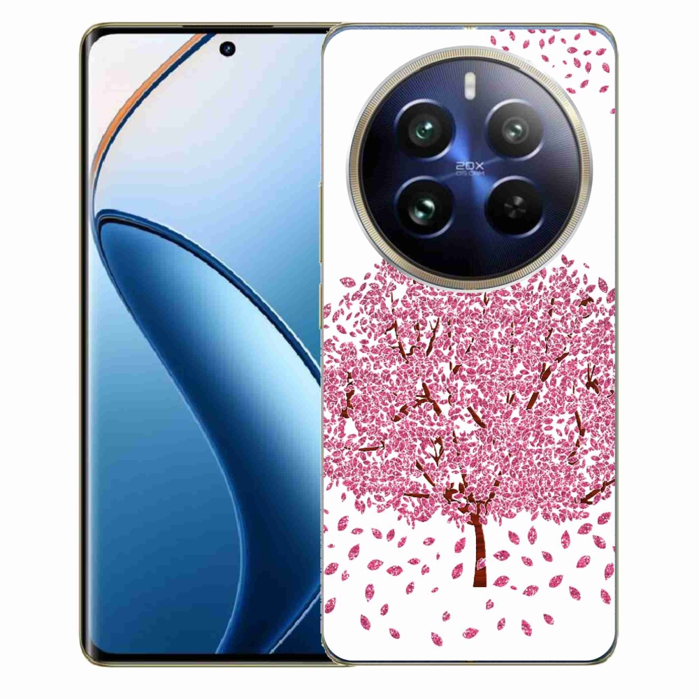 Gél borítás mmCase a Realme 12 Pro 5G/12 Pro+ 5G számára - rajzfilmfa levelekkel