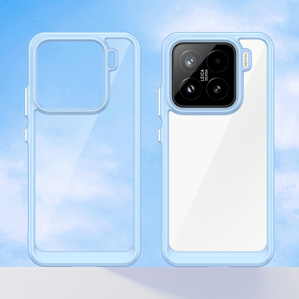 Gél tok fix hátlappal Xiaomi 15-hez - kék