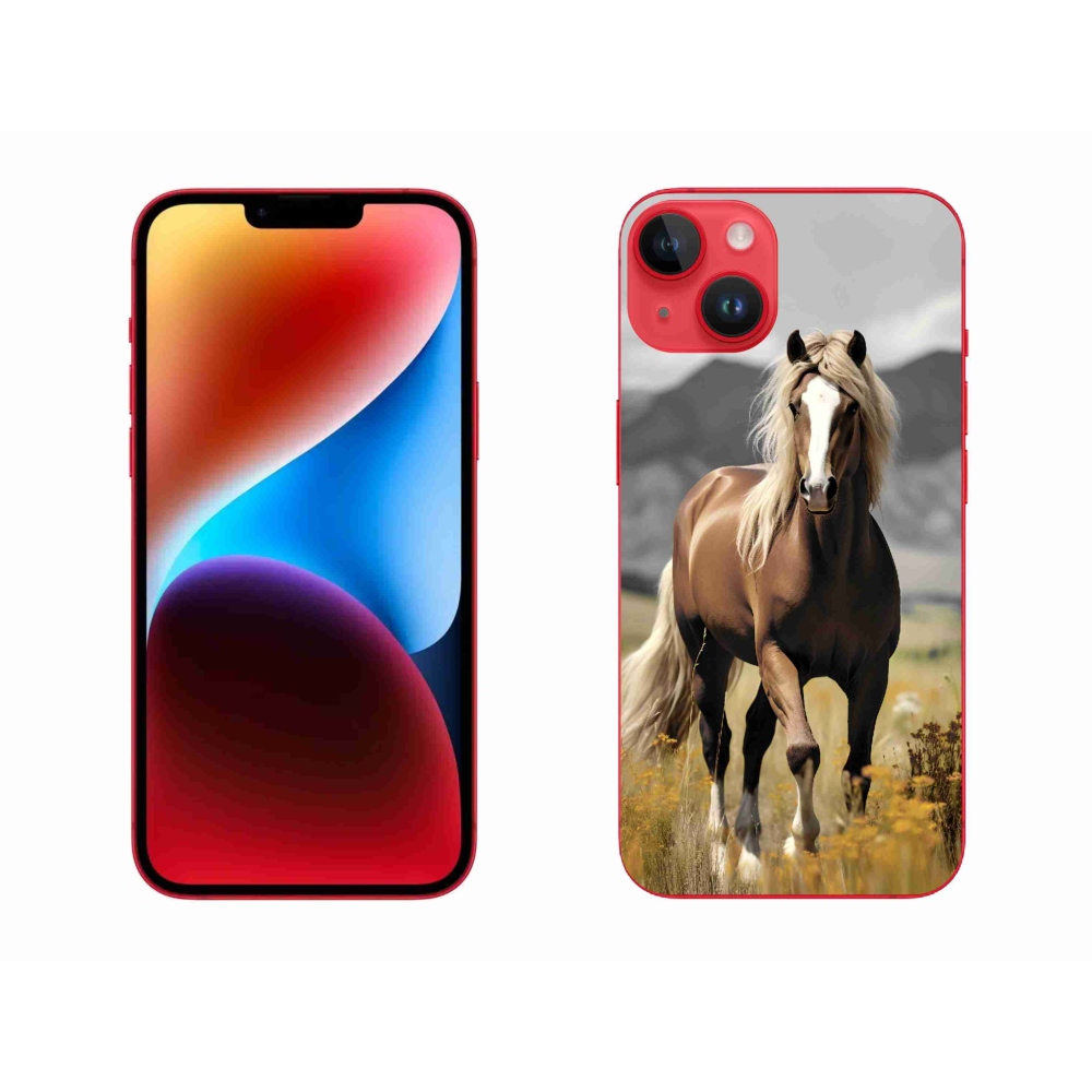 Zselés borítás mmCase iPhone 14 Plus készülékhez - barna ló 1