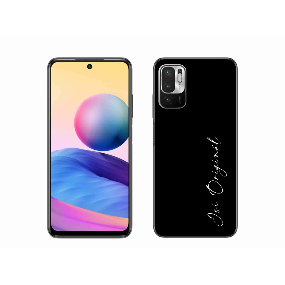 Gél borító mmCase a Xiaomi Poco M3 Pro/5G számára - te vagy az eredeti fekete háttér