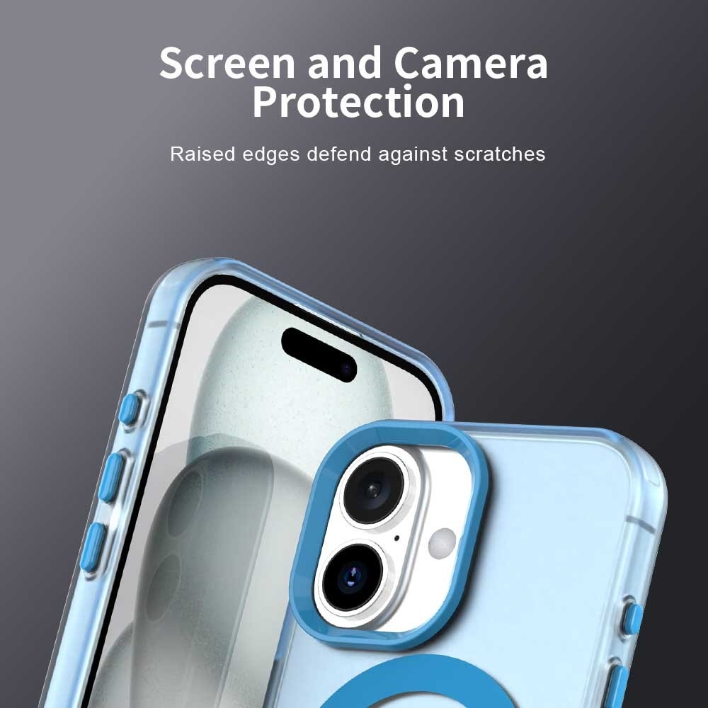 Candy zselés tok MagSafe iPhone 17 készülékhez - kék