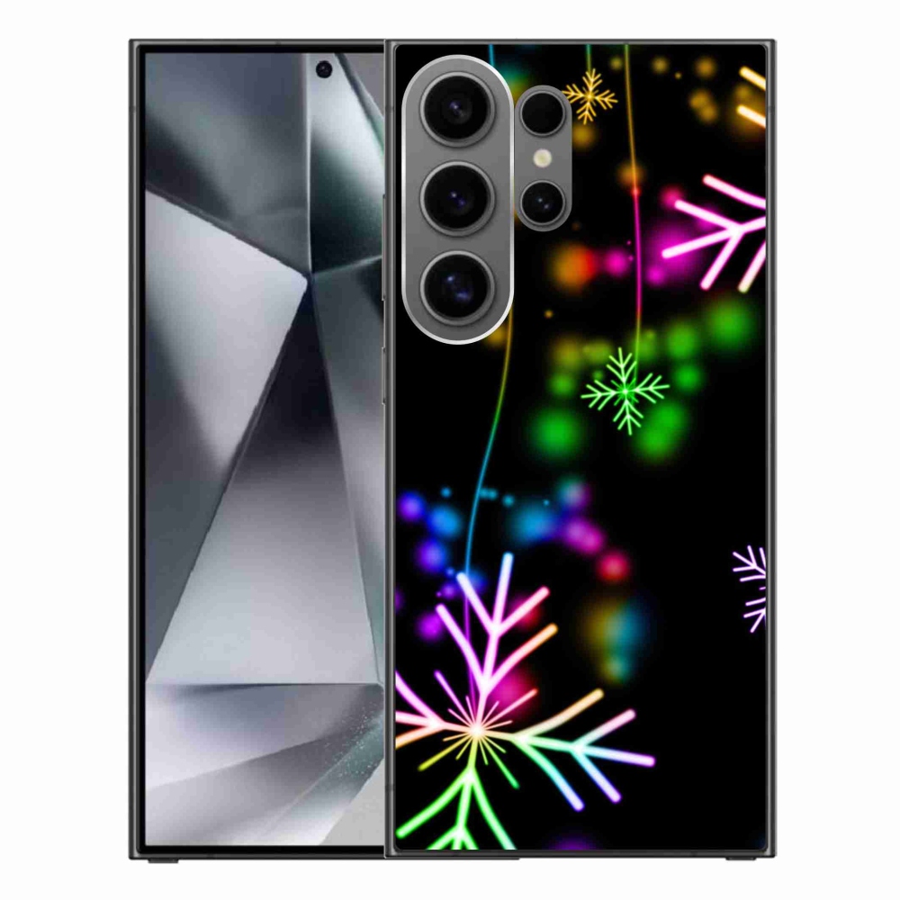 Zselés borítás mmCase Samsung Galaxy S24 Ultra készülékhez - színes pelyhekkel