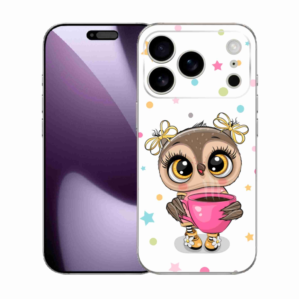 Gél borítás mmCase iPhone 17 Pro készülékhez - rajzfilm bagoly