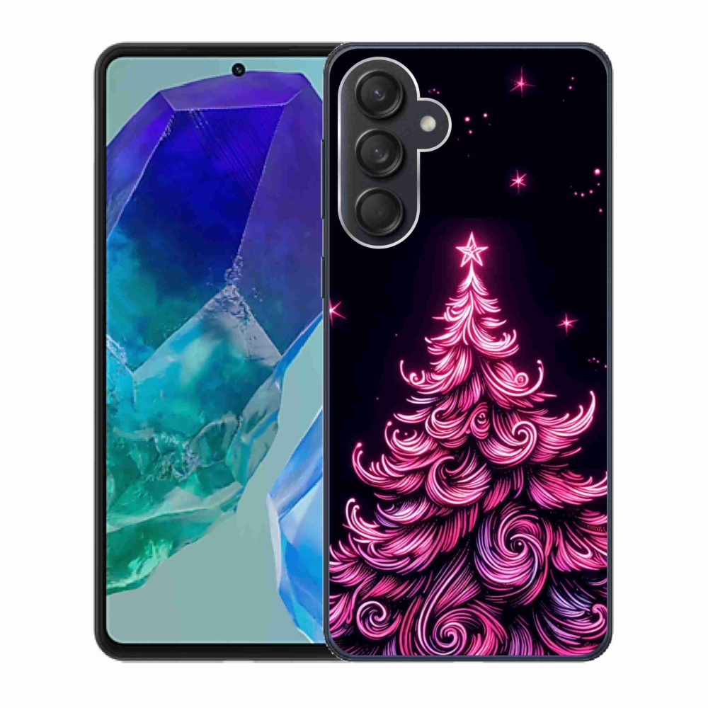 Gél borítás mmCase Samsung Galaxy M55 5G - neon karácsonyfa 2