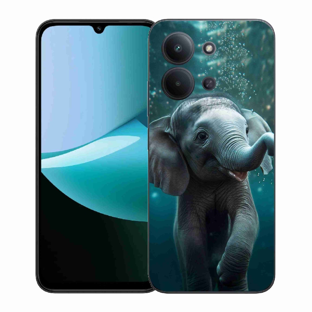 Gél borítás mmCase a Xiaomi Redmi 15C 4G (171mm)/Poco C85 4G (171mm) - elefánt a víz alatt