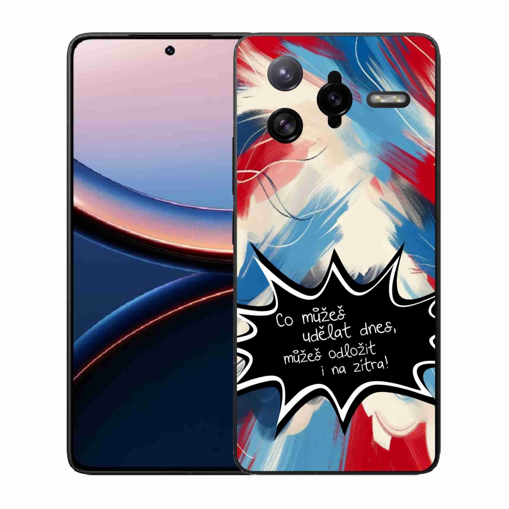 Gél borító mmCase a Xiaomi Poco F7 Ultra számára - vicces szöveg 9 fekete háttér