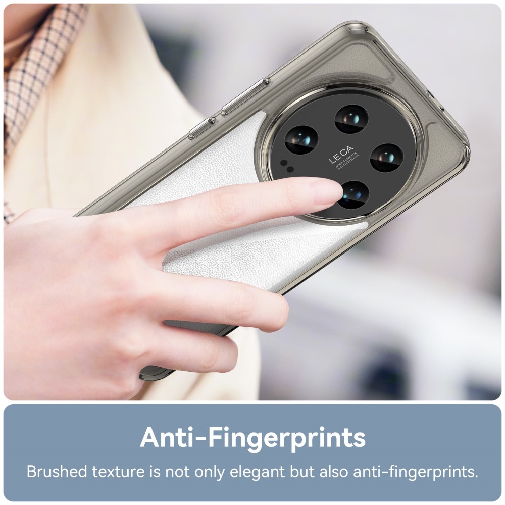 Gél tok fix hátlappal a Xiaomi 14 Ultra számára - szürke