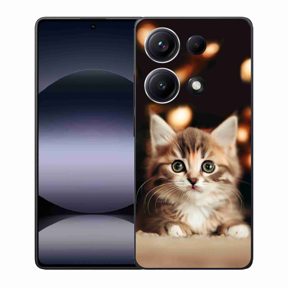 Gél borítás mmCase a Xiaomi Redmi Note 14S-hez - aranyos cica 2