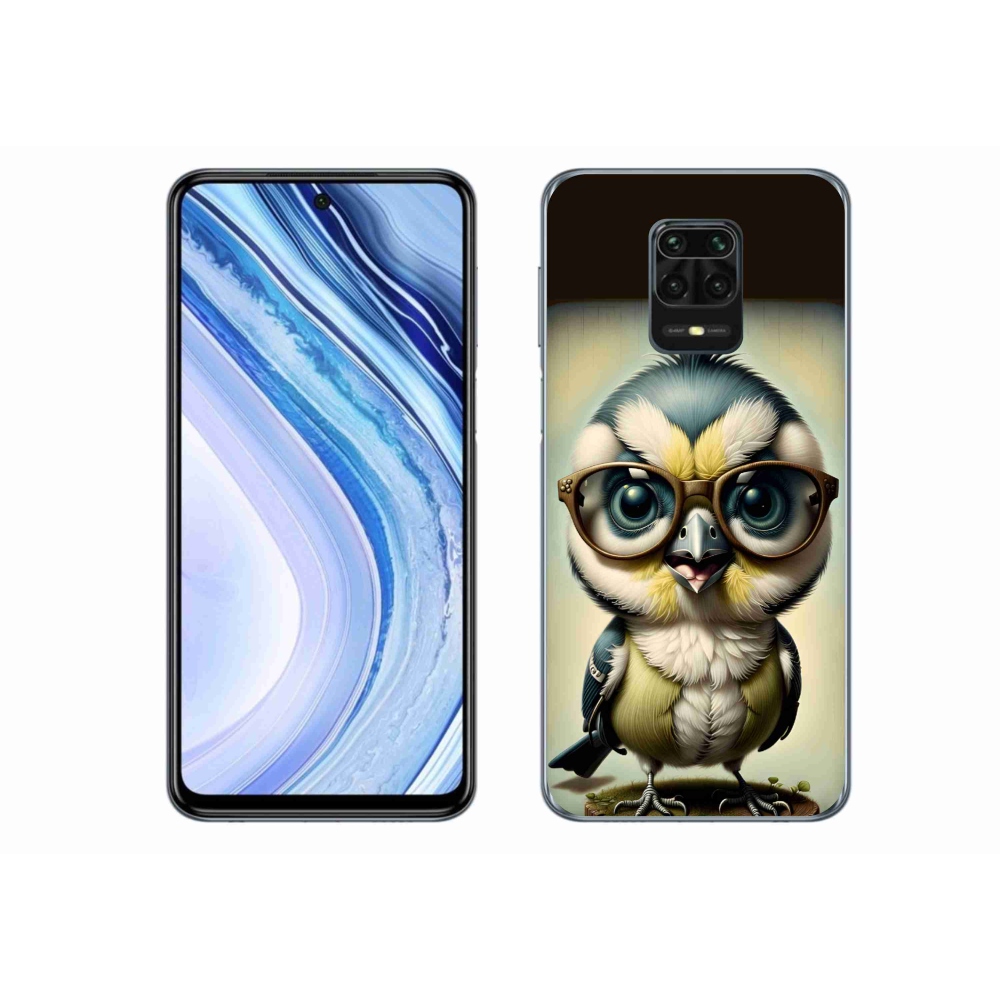 Gél borítás mmCase a Xiaomi Redmi Note 9S-hez - kölyök szemüvegben
